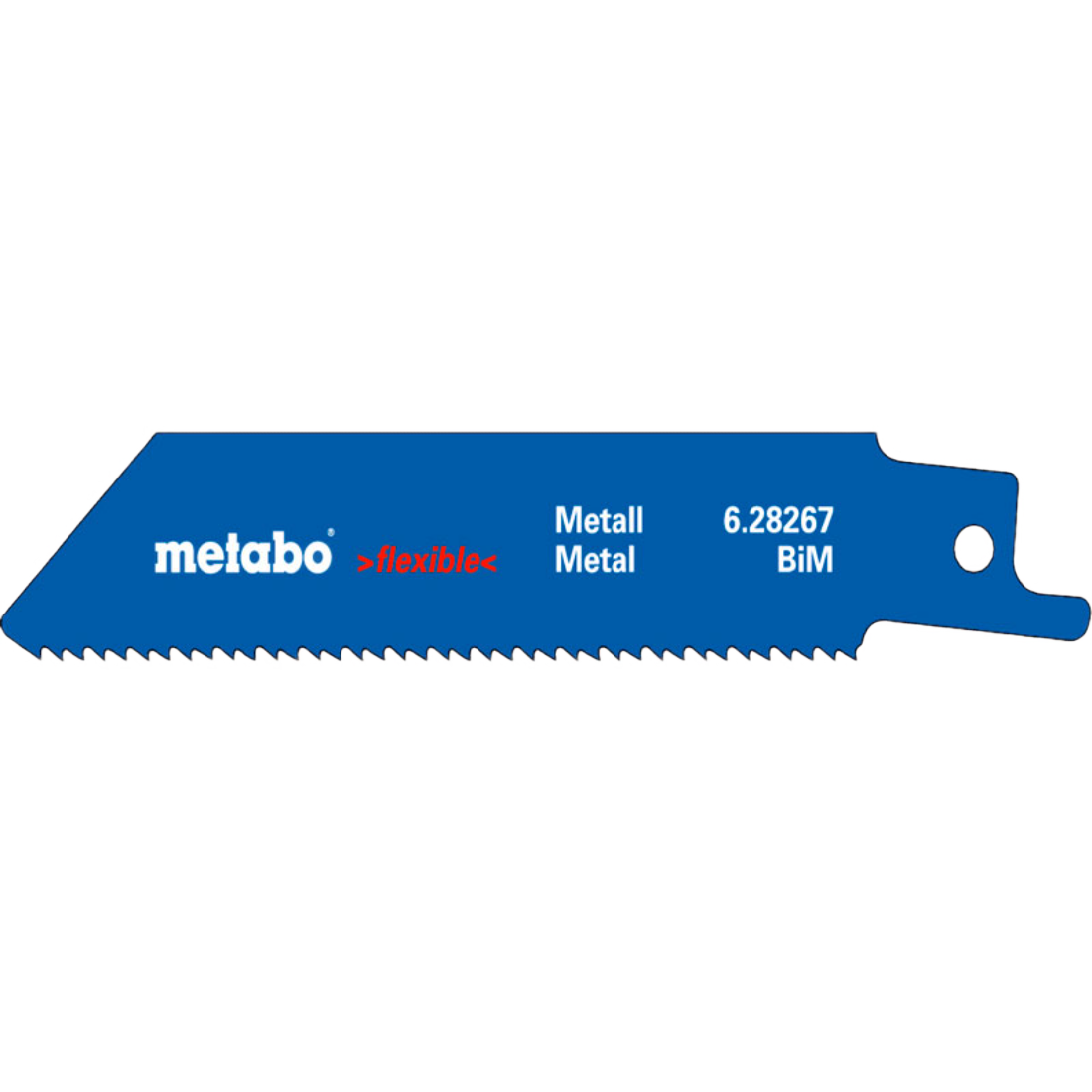 METABO 628268000 5 HOJAS DE SIERRA DE SABLE BIMETAL FLEXIBLE 0.9MM 100MM 18 DIENTES/PULG
