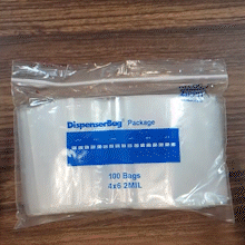 RELOC ZIPPIT R88 BOLSA POLIETILENO LDPE 2 MIL 8'X8' TRANSPARENTE (VENTA X 100 UNIDADES)