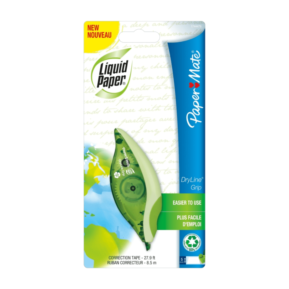 PAPER MATE 1744479 CINTA CORRECTORA LIQUID PAPER 8.5M VERDE 9315904