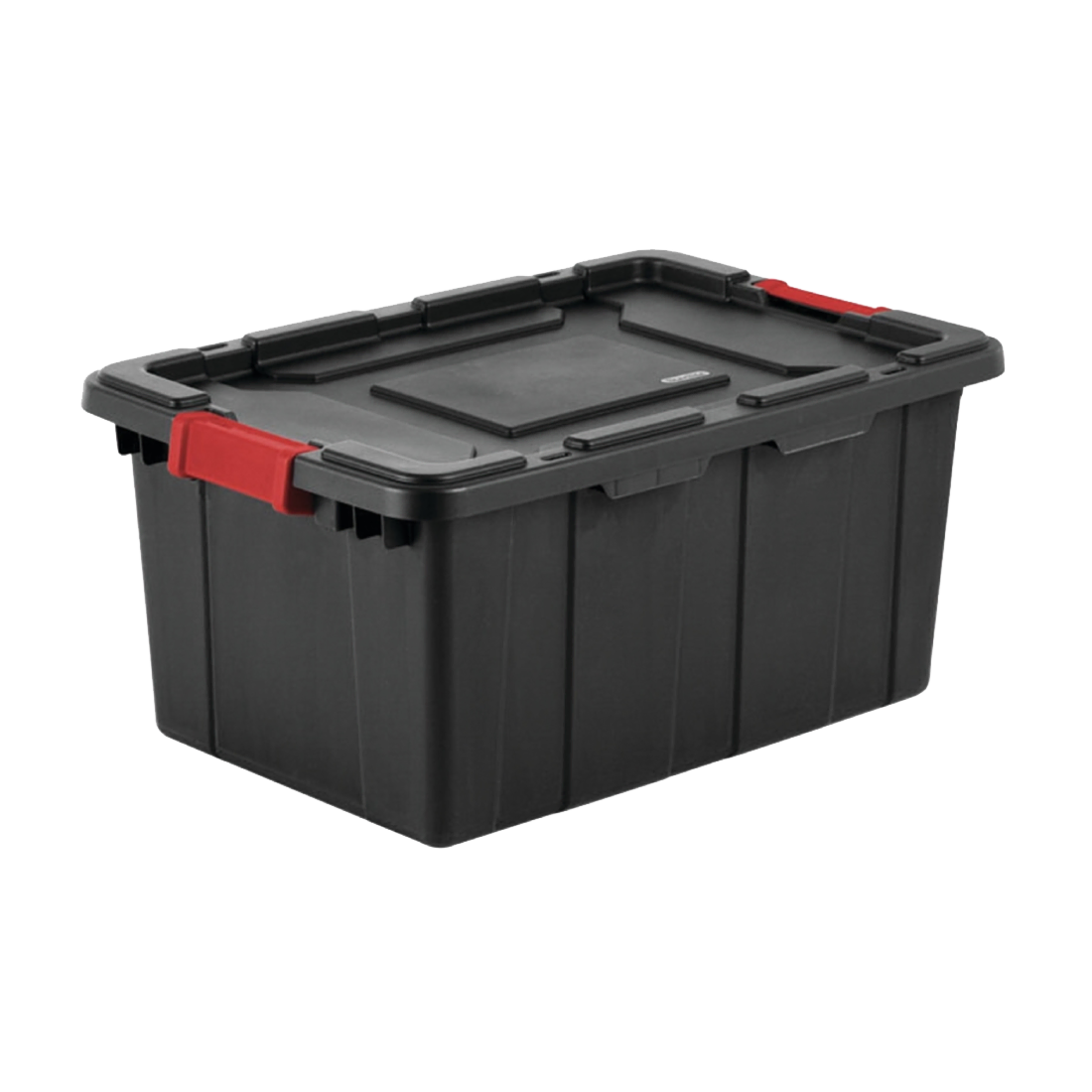 STERILITE / 4386827 CAJA PARA ALMACENAMIENTO CON TAPA NEGRO 25-3/4"X17-1/4"X11-7/8" 56.8L | CAPRIS