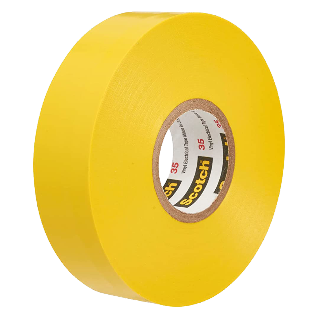 3M 80610833966 CINTA AISLANTE DE VINILO SCOTCH 35 COLOR AMARILLO 19MMX20.1M