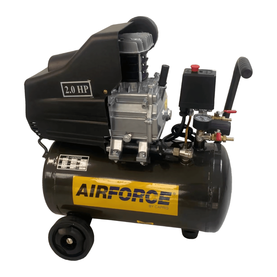 AIR FORCE BM-2024 COMPRESOR DE AIRE HORIZONTAL 6.2CFM 2HP TANQUE 24 LITROS  110V/60HZ/1F