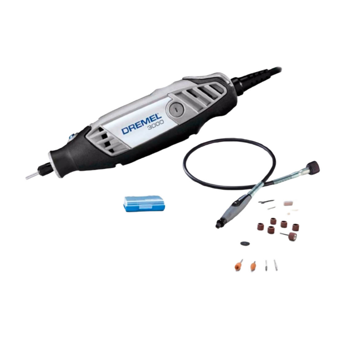 Dremel Mototool 3000 con 10 accesorios + Caja Metálica