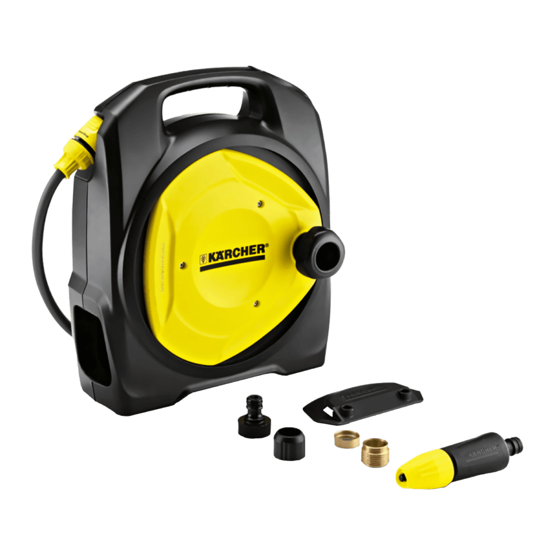 KARCHER 2.645-210.0 MANGUERAS DE 10M Y 2M ROSCA 3/4 CON CARRETE PLASTICO  24PSI