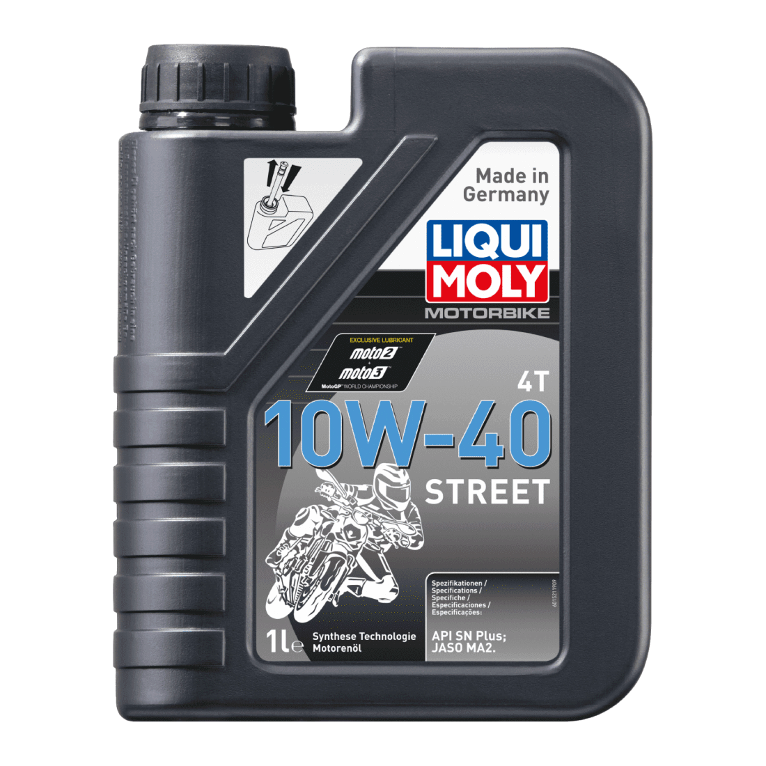 Aceite 10w40 Semi-sintetico Moto 4t 1 Litro Vistony