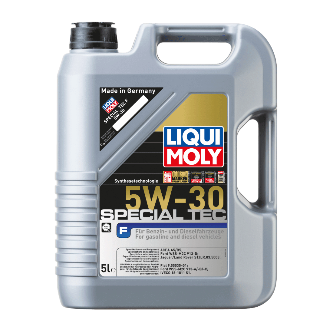 Aceite antifricción con base sintética para motores 5w30 5l Liqui Moly