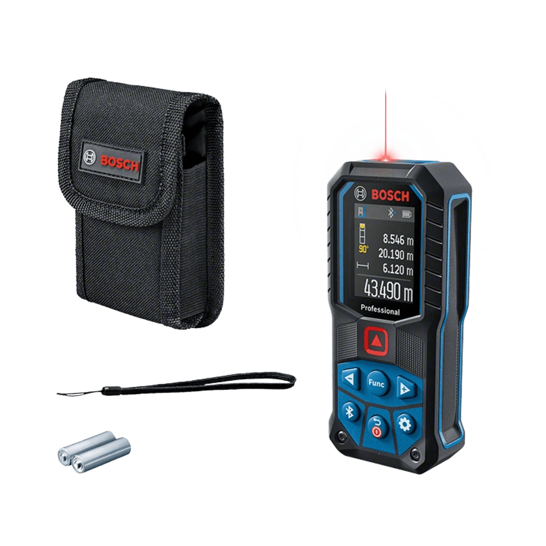 BOSCH GLM50-27C / 0601072T00 MEDIDOR LASER DE DISTANCIA A BATERIA (2XAA)  ALCANCE 50M C/BLUETOOTH IP65 (BAT AA INCLUIDAS)