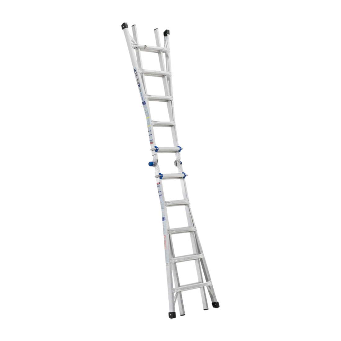 WERNER MT22 MULTIESCALERA DE ALUMINIO 5 POSICIONES TIPO IA ALTURA MAX. 6.7M 10 PELDA OS