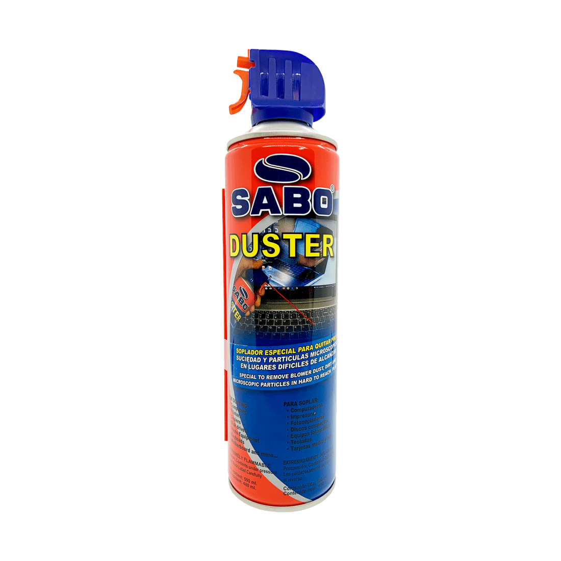 Soplador/aire comprimido para eliminar polvo 590 ml marca Sabo