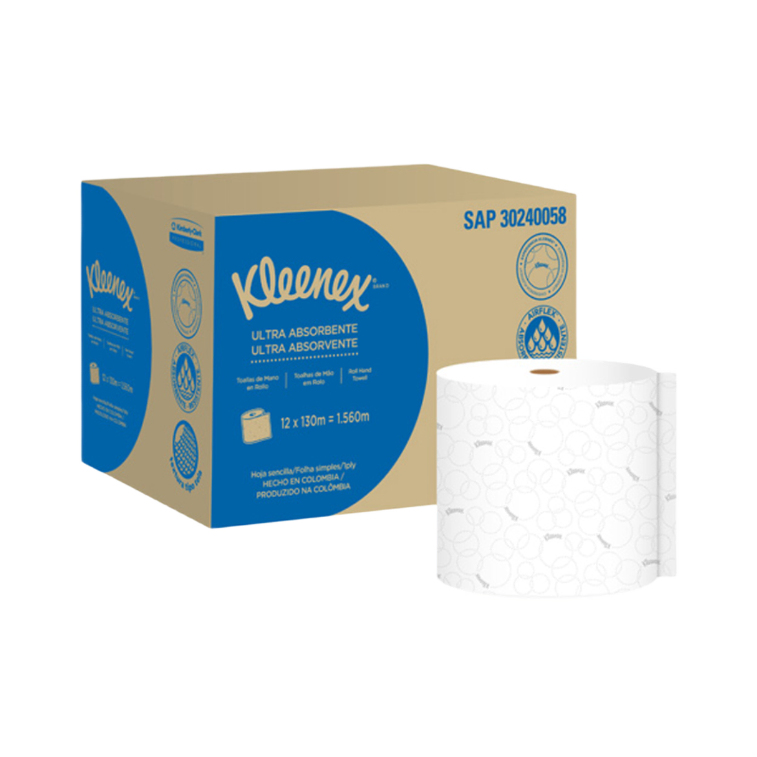 para manos kleenex airflex hoja doble marca Kimberly Clark. | CAPRIS