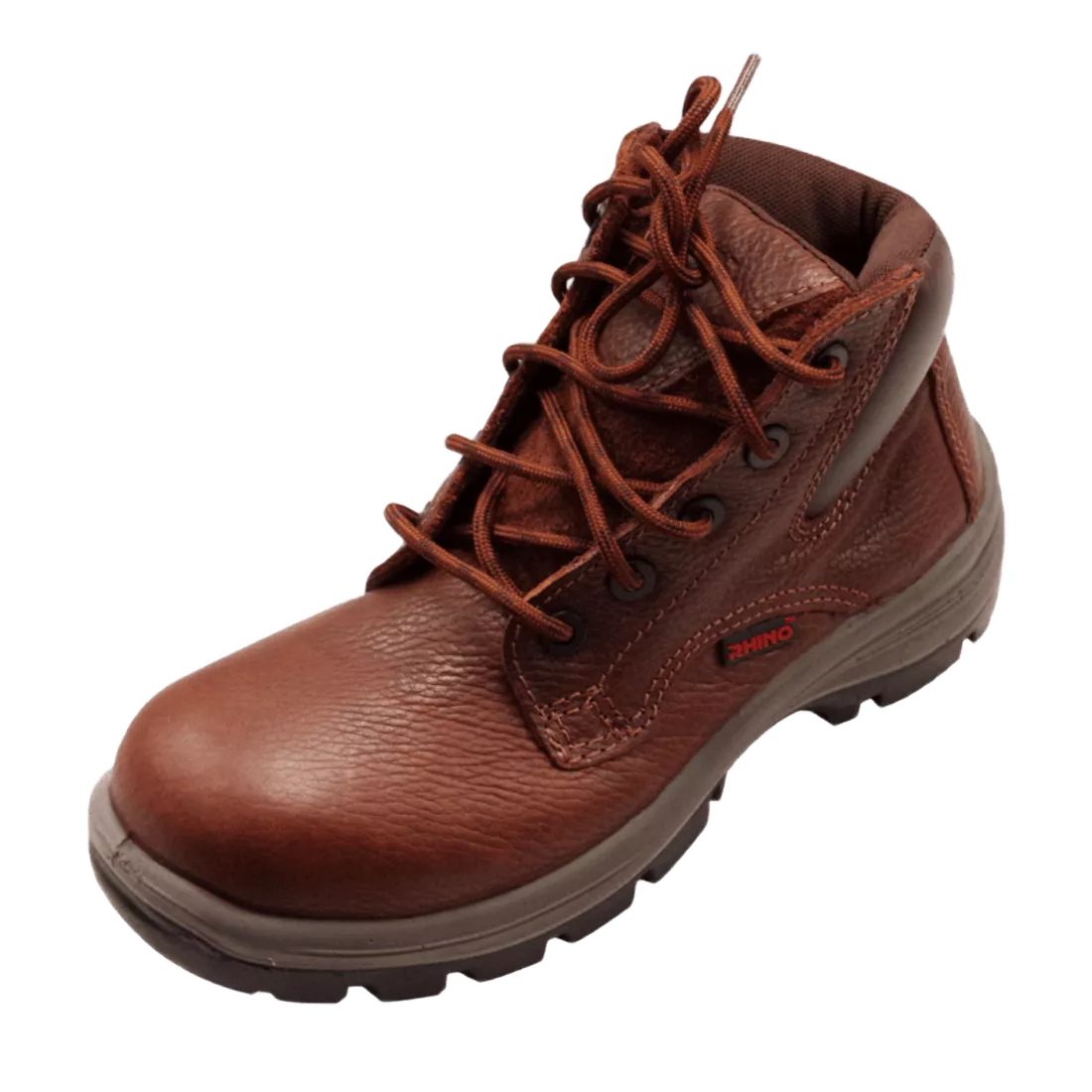 Zapato de cuero media bota diel ctrico caf CAPRIS