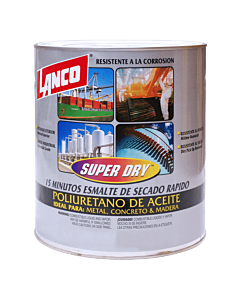 LANCO SPACKLING MASILLA ACRILICA MULTIUSO BLANCA SECADO RAPIDO USO INTERIOR  Y EXTERIOR 1/4 GALON SC101-5