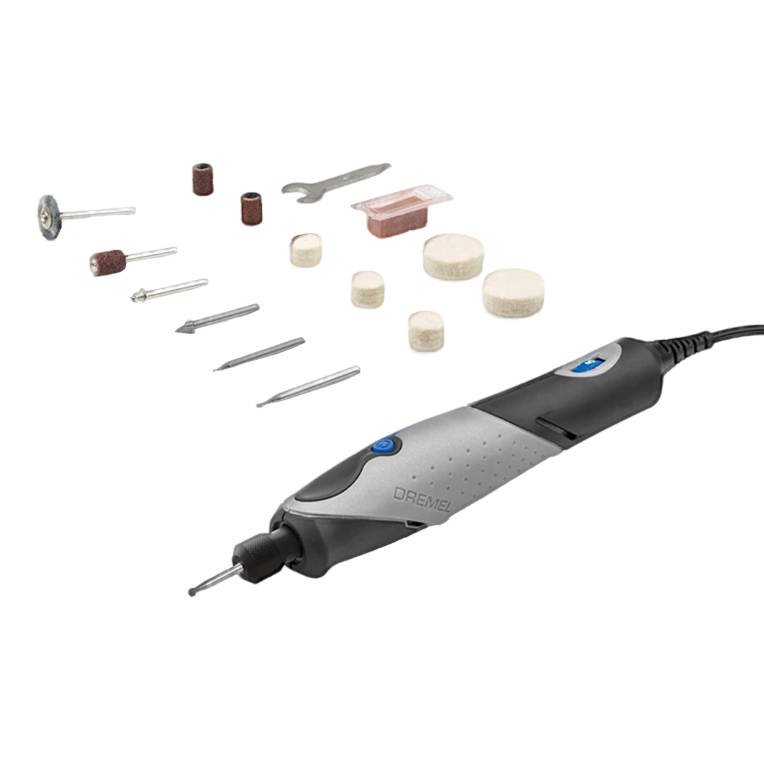 DREMEL 2050AA JUEGO MOTOTOOL STYLO + 15 ACCESORIOS 9W 110V/60H/1F F0132050AA (VER COD 070257)