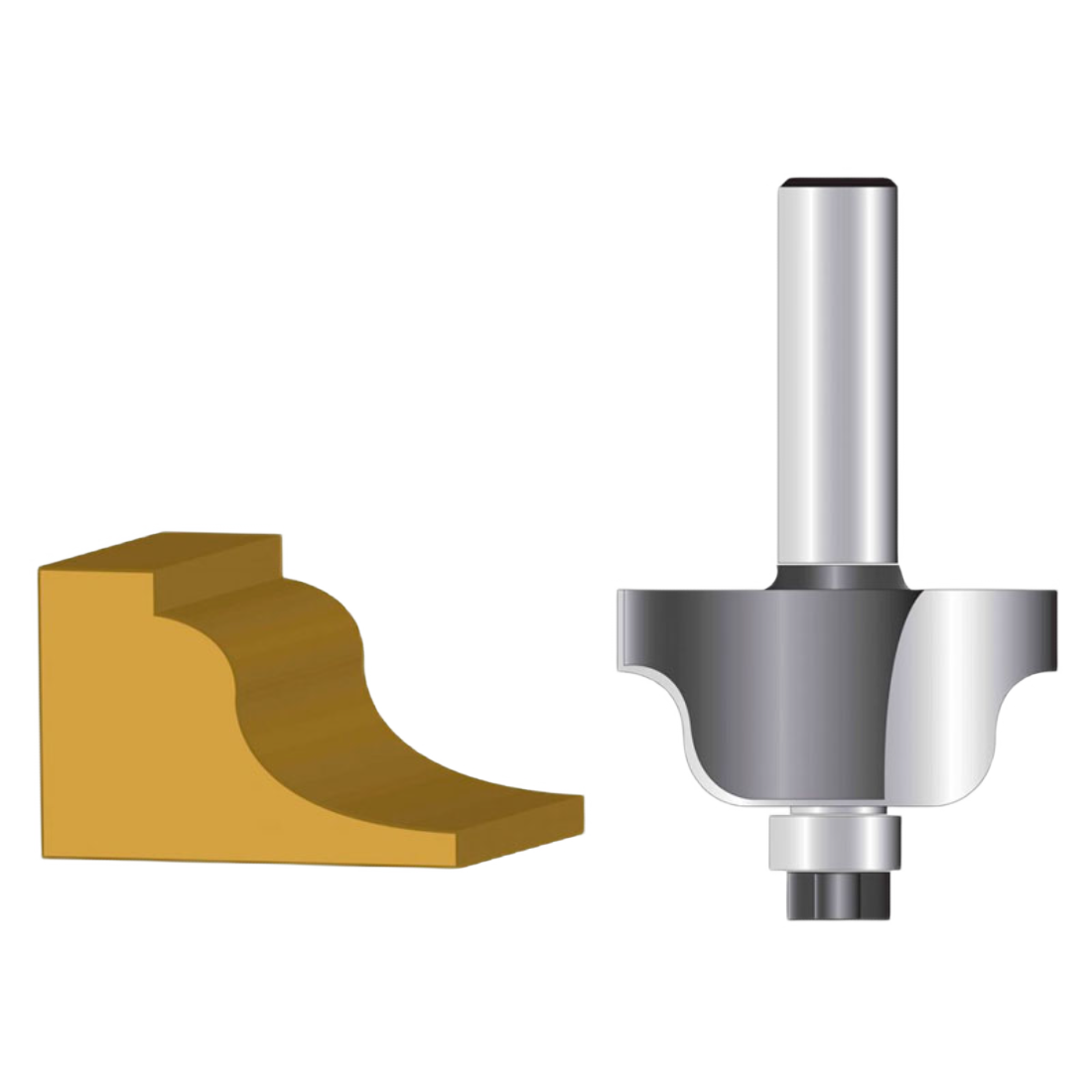 MAKITA D-50083 FRESA ROMANA CARBURO TUNGSTENO P/ROUTER MADERA 5/32" ESPIGA 1/4" 2F