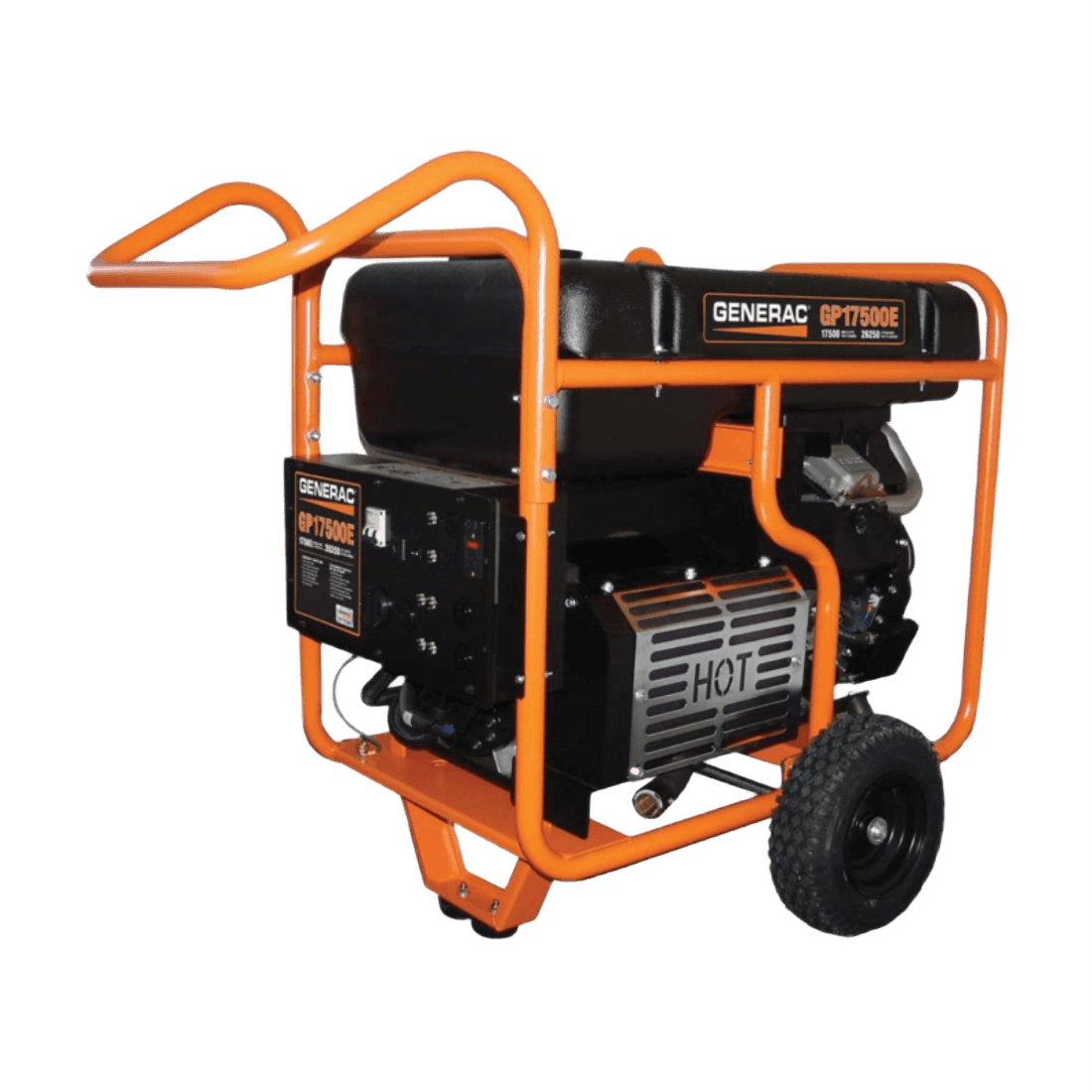 GENERAC GP17500E GENERADOR PORTATIL C/RUEDAS 17500W 120/240V MOTOR GASOLINA GENERAC 5735 16 GAL.