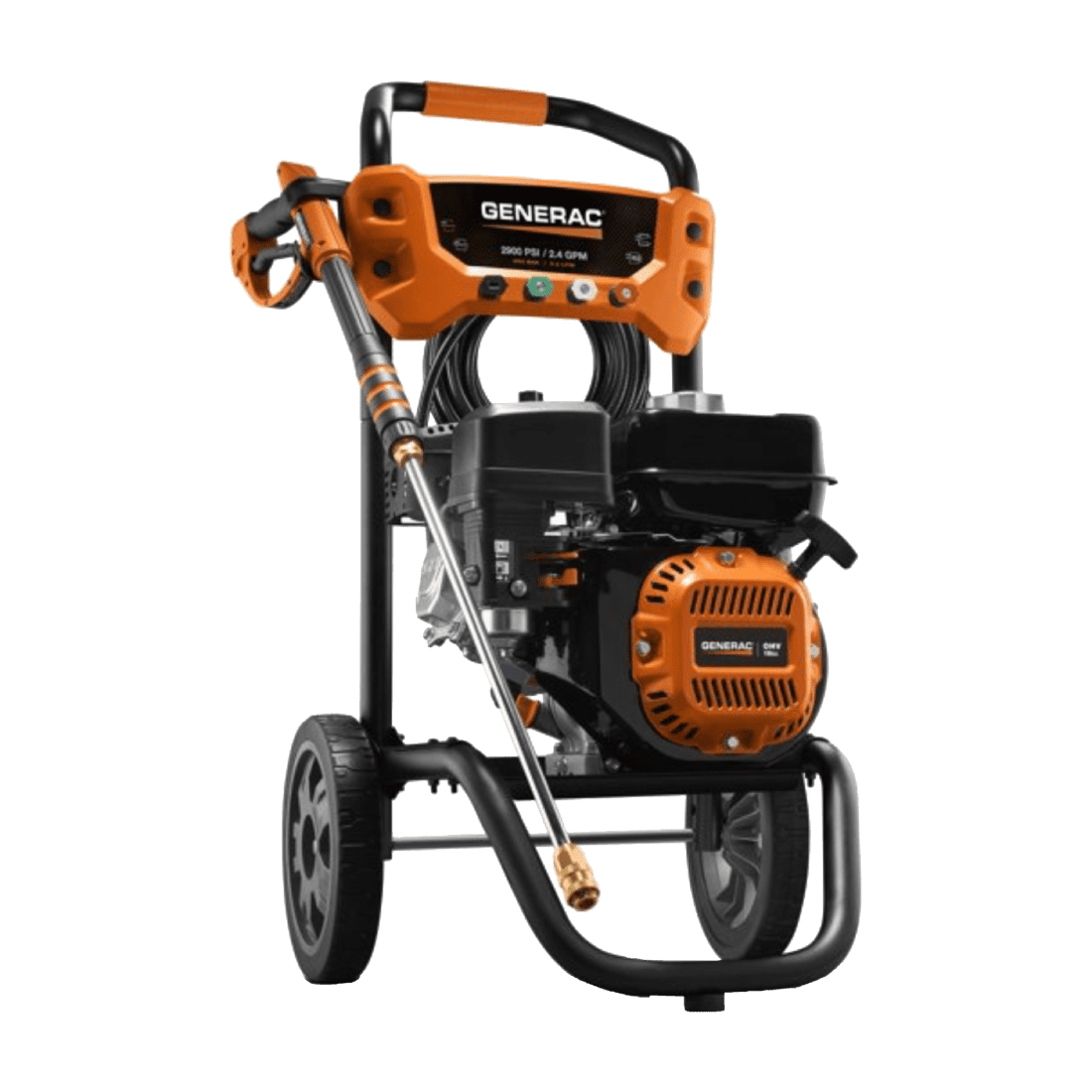 GENERAC 8874 HIDROLAVADORA RESIDENCIAL MOVIL 2900 PSI 2.4GPM MOTOR GASOLINA OHV 196CC