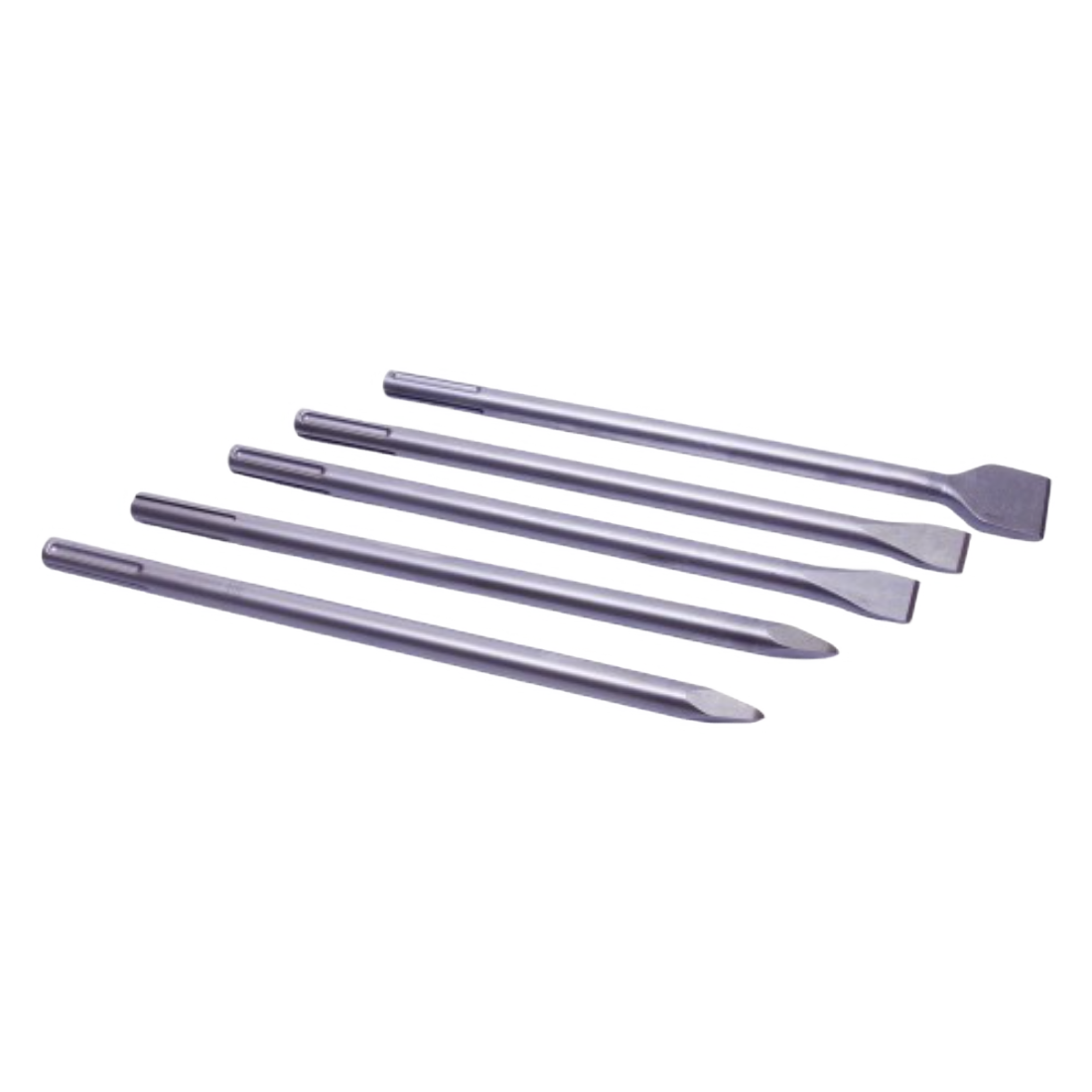 METABO 6.30488 JUEGO 5 CINCELES PARA MARTILLOS ESPIGA SDS-MAX CAJA REDONDA PLASTICA