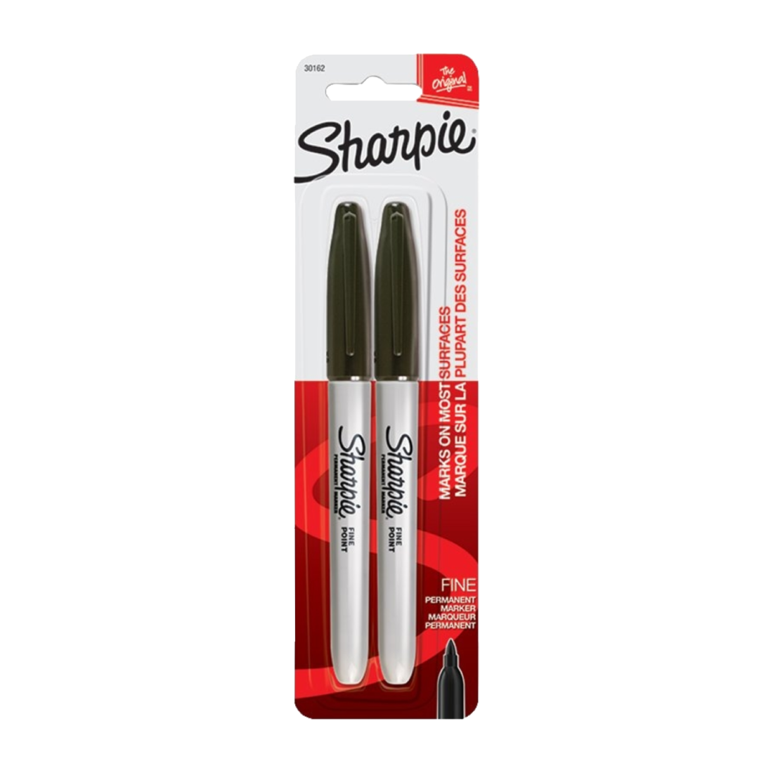 SHARPIE 30162PP MARCADOR PERMANENTE PUNTA FINA NEGRO (BLISTER CON 2 MARCADORES) 8256372