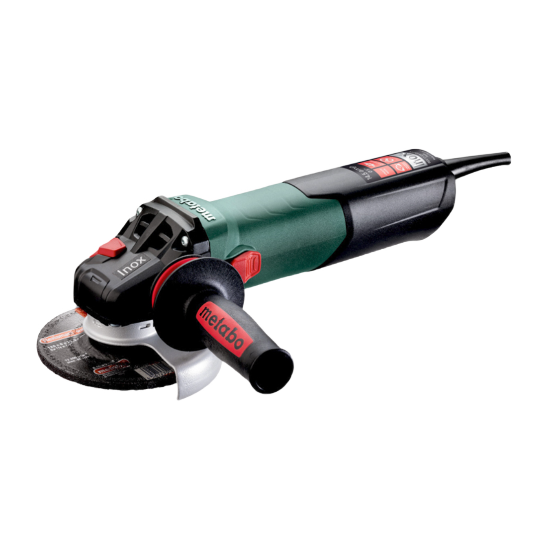 METABO WEV 17-125 QUICK INOX ESMERILADORA ANGULAR 125MM (5") 7600RPM 1700W 110V/60HZ/1F 600517420