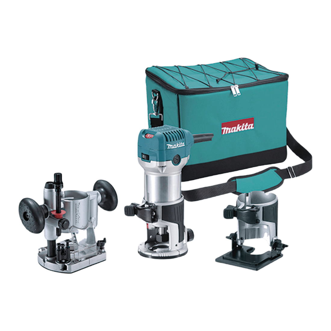 MAKITA RT0700CX2 ROUTER KIT 3 BASES MULTIFUNCIONALES 1/4'' (6MM) & 3/8'' (8MM) 710W 30000RPM 110V