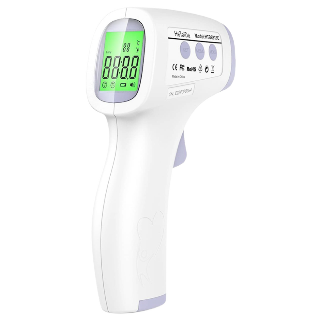 HETAIDA HTD8813C TERMOMETRO INFRARROJO DIGITAL °C/°F RANGO 0-100°C C/ALARMA DE COLOR PRECISION ± 0.2°C